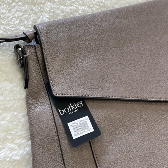 BOTKIER Cobble Hill Slouch Calfskin Leather Hobo - Picture 7 of 8